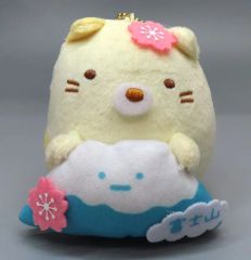 [중고] 봉제인형 마스코트·봉제인형 배지 고양이 봉제인형 키체인 [스미코 글래시] 후지산 한정
