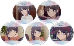 【中古】バッジ・ピンズ [単品] 桜島麻衣 場面写缶バッジ(5種セット) 「Blu-ray＆DVD 青春ブタ野郎はサンタクロースの夢を見ない」 ソフマップ・アニメガ全巻購入特典のサムネイル