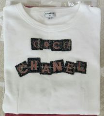 CHANEL ココマーク 花柄 半袖Tシャツ ホワイト 34 - メルカリ