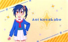 [중고] 데스크 매트 쿠사 벽 아오이 멀티 데스크 매트 [DRAW! DRAW! TV 애니메이션 게이슨 소녀와 이문화 교류 온라인 복권] B-2 상