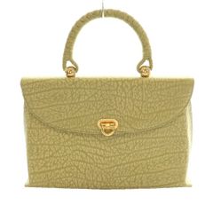 美品】アフリカンアンテロープ ハンドバッグ 南京錠 グレー系 | Mercari