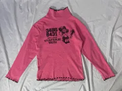 HYSTERIC GLAMOUR(ヒステリックグラマー) ミニ フリル ハイネック ロングスリーブ