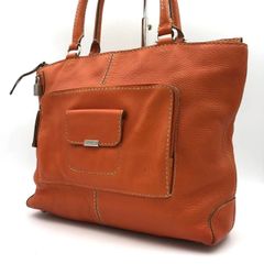 TOD'S トッズ トートバッグ シボ革 大容量 A4収納可能 オールレザー