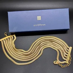 【箱付き】GIVENCHY ジバンシィ スネークチェーン ネックレス ゴールドカラー ヴィンテージ BIJOUXのサムネイル