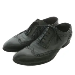 ドルチェ&ガッバーナ ドルガバ DOLCE&GABBANA ビジネスシューズ ドレス 革靴 レザー ウィングチップ 6 25～26cm グレー /XZ ■GY19のサムネイル