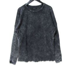 BTMK 長袖カットソー ウォッシュ加工 グレー XL - メルカリ