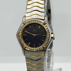 EBEL エベル クラシックウェーブ ダイヤベゼル 166902-X グレー QZ レディース 腕時計 稼働品のサムネイル
