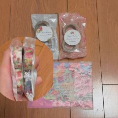 ピンクペイズリー ムスタング用素材セット、シール式・限定放出・印刷
