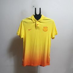 新品・タグ付】FCバルセロナ トレーニングウェア L 襟付 ネオン