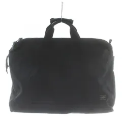 ポーター PORTER 吉田カバン アインス オーバーナイター ビジネスバッグ ブリーフケース ショルダー 2WAY ナイロン ロゴ 黒 ブラック /XZ ■GY18