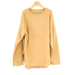 美品 SeaRoomlynn シールームリン Tシャツ FREE コットン100% 長袖 ロンT ラウンドヘム クルーネック レディース AU4433A94 のサムネイル