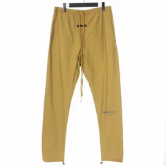 エフオージー エッセンシャルズ フィアオブゴッド FOG ESSENTIALS FEAR OF GOD リフレクターロゴ プリント フルレングス ナイロン パンツ ウエストゴム XS イエロー 黄のサムネイル