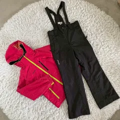 【訳ありセール】 phenix フェニックス ジュニア用 スキー スノボ ウェア上下セット ツーピース スポーツ ピンク ブラック 中綿入り 防寒 冬 PS3H22P92 高機能撥水 160 キッズ ジュニア