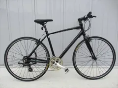 F110☆整備済み☆完成車発送☆中古自転車 クロスバイク 【黒 50センチ 