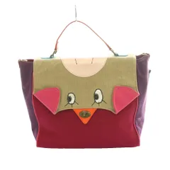 オルボレブラ OLLEBOREBLA ハンドバッグ キャンバス ナイロン ビジュー マルチカラー ピンク ベージュ /SS ■OSのサムネイル