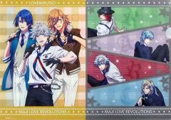 [중고] 클리어 파일 쿠로사키 란마루 & 세이카와 마토 & 진구지 렌/QUARTET NIGHT A4 클리어 파일 세트(2장 세트) [애니 복권 우타노☆프린스님 마지 LOVE 레볼루션즈] E-2상
