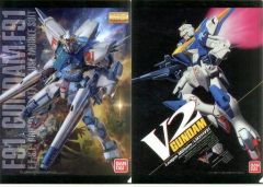 [중고] 클리어 파일 건담 F91 Ver.2.0 & LM314V21 / V2 건담 A4 클리어 파일 세트 (2 장 세트) [이치 반 쿠지 기동 전사 건담 건프라 40 주년] H 상
