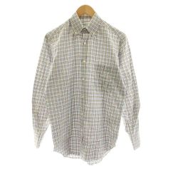 Loro Piana ロロピアーナ リネンシャツ 長袖 ブルー マイクロチェック