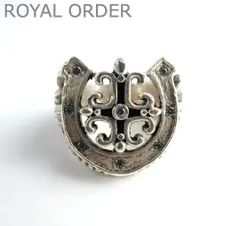 ROYAL ORDER ロイヤルオーダー ホースシュー リング 指輪 ラインストーン SV925 シルバー サイズ18号 メンズ レディース