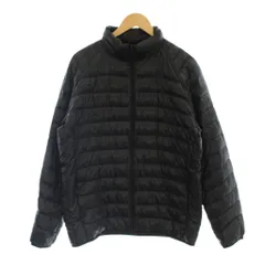 ユニクロ UNIQLO ダウンジャケット 上着 L 黒 ブラック スタンドカラー 長袖 キルティング /LP