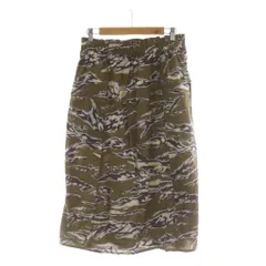 サウス2ウエスト8 South2 West8 S2W8 Army String Skirt アーミーストリングスカート ミモレ ウエストゴム 2 カーキ タイガーカモ柄 総柄 MR776 /RRのサムネイル
