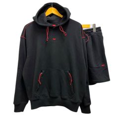 DIESEL パーカー L ボックスロゴ スウェットプルパーカー ブラック