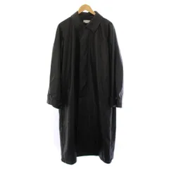 メゾンスペシャル MAISON SPECIAL ステンカラーコート ロング フェイクレザー 01 黒 11231161206 /BMのサムネイル