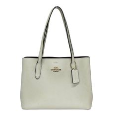 COACH レザーホワイトトートバッグ 4454 - メルカリ