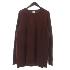 コロンビア Columbia ニット セーター 長袖 クルーネック XL 赤系 大きいサイズ ■GY28 ☆AA★のサムネイル