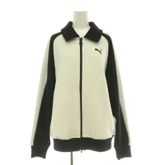 プーマ PUMA T7 Relaxed Track Jacket T7リラックスドトラックジャケット アウター ロゴ 刺繍 バイカラー M 黒 ブラック 白 ホワイト 634029-02 /BB ■SH