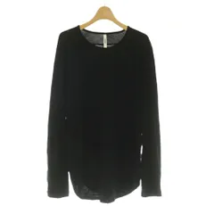 アタッチメント ATTACHMENT バンデーラ天竺クルーネックL/Sカットソー Tシャツ 長袖 ワンカラー 無地 4 黒 ブラック AJ93-211 /BBのサムネイル