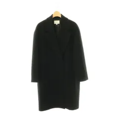 B&Y ユナイテッドアローズ BEAUTY&YOUTH ビューティー&ユース ライトモッサドロップショルダーテーラーコート ウール ロング アウター S 黒 /HS ■OSのサムネイル