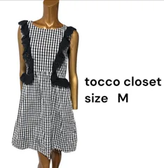 No.426 (♡)tocco closet ギンガムチェック柄 フリルワンピース