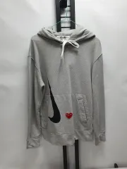 コム・デ・ギャルソン x NIKE フーディー Tシャツ グレー m