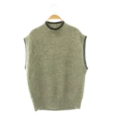 ユナイテッドアローズ UNITED ARROWS 24AW フォックスカシミヤニットベスト プルオーバー グレー ブラック /DO ■OSのサムネイル