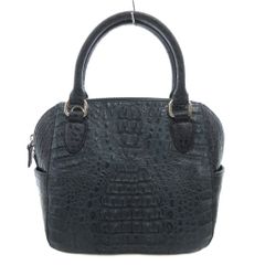 【美品】香取屋 KATORIYA/クロコダイルレザー/ハンドバッグ 美品】香取屋 KATORINE カトリーヌ ハンドバッグ レザー ブラック
