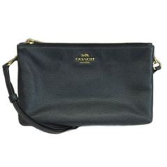 ✨良品 coach ショルダーバッグ レザー ハーフムーン 紺色 F55661 