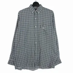 ステューシー STUSSY 90s 紺タグ ロゴ刺繡 チェックシャツ カットソー 長袖 L マルチカラー