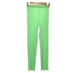 美品】PLEATS PLEASE カジュアルパンツ グリーン - メルカリ