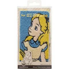 サンクレスト iDress iPhoneXS iPhoneX 5.8インチ対応 手帳型 ケース サガラ刺繍カバー ディズニーキャラクター アリス iP8-DN09のサムネイル