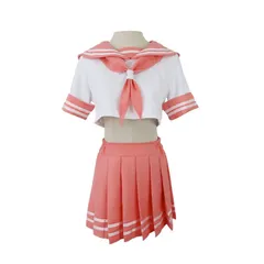 【送料無料】セーラー服 3点セット女子高校 コスプレ 上下セット 半袖セット スカート プリーツスカート 大きいサイズあり ミニスカート スクール 制服 女子高生 高校生 学生服 文化祭 学園祭 コスプレ ハロウィン 仮装 コスチューム　 人気JK制服