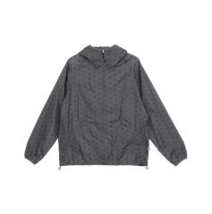OHESHIO ドットフリルウィンドブレーカー navy - メルカリ