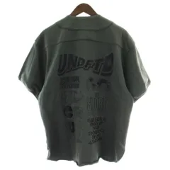 アンディフィーテッド UNDEFEATED ベースボールシャツ 綿 M カーキ Baseball Jersey 半袖 トップス バックプリント 刺繍 /PP ■GY12のサムネイル