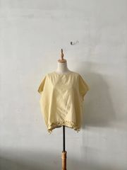 未使用】HARVESTY ハーベスティ リネン カルメンキュロット ネイビー