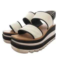 ステラマッカートニー STELLA McCARTNEY SNEAK ELYSE サンダル プラットフォーム 厚底 バックストラップ 38 白 ホワイト /FFのサムネイル