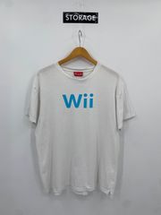 Nintendo wii ロゴ tシャツ XL グレー 企業 ゲーム キャラ - メルカリ