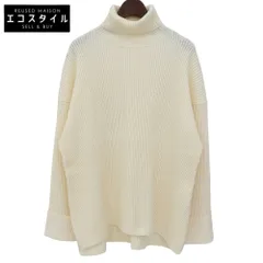 BALLSEY　ボールジー　美品 リンクスリブ タートルネック プルオーバー トップス レディース アイボリー S　Sのサムネイル