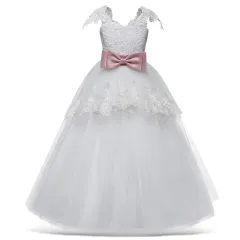キッズロングドレス キッズ演奏服 花嫁ドレス 140号