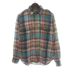 ポロ バイ ラルフローレン Polo by Ralph Lauren シャツ 長袖 麻 リネン チェック柄 マルチカラー S /PP ■GY19