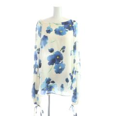 極美品♪マックスマーラ STUDIO 洗える シルク100% 花柄ブラウス 